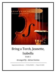 Bring a Torch, Jeanette, Isabella Orchestra sheet music cover Thumbnail